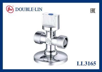 Double way polished chrome plated slow opening brass angle valve