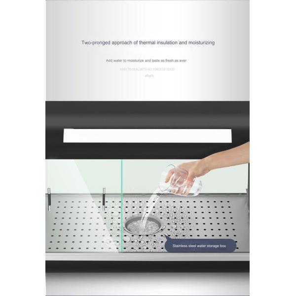 30 KG Stainless Steel Food Warmer Display Showcase with Automatic Constant Temperature