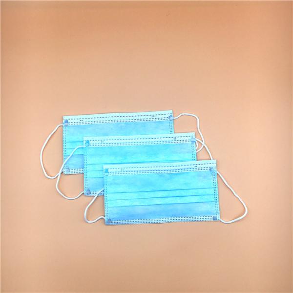 High Filtration Rate Non Woven Fabric Face Mask Blue or Color Customized