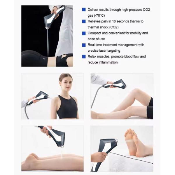 Handheld Co2 Portable Shock Cryo Therapy Machine for Pain Treatment