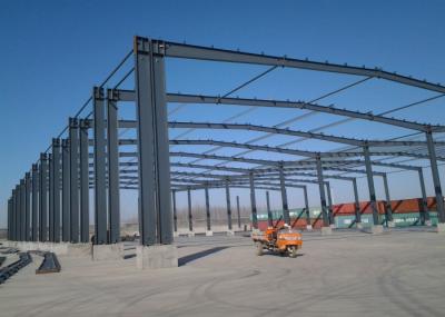 Armazém industrial pré-fabricado da construção de aço do quadro do frontão