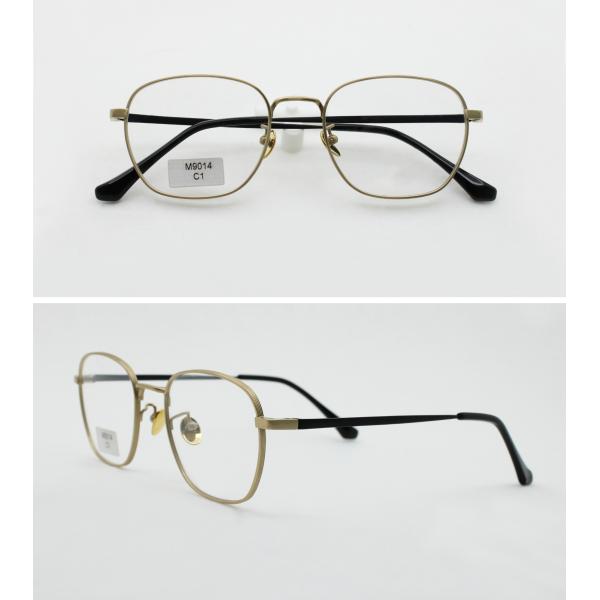 Non Prescription Glasses Frame Titanium Optical Eyeglasses for Men/Women with Groves Lined Creative Designer Eyewear