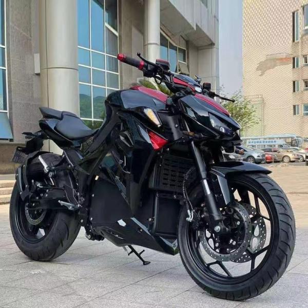 Hot 72V 3000W EEC Electric Motorcycles with Brush Motor and 110/70-17 Front Tire