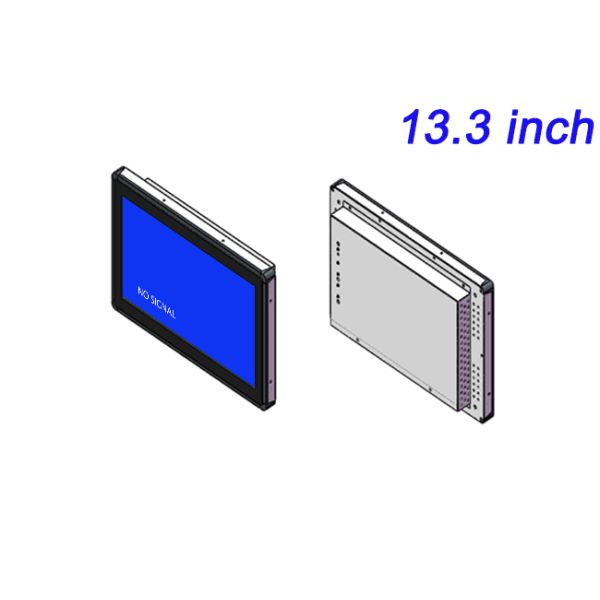 13.3 inch Intelligent Network Embedded Multimedia Promotion Panel Mount Computer Monitor
