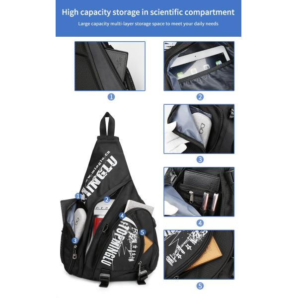 Модный мужской кросс грудной сумки спортивный велосипед шлинга сумка для студентов OEM/ODM