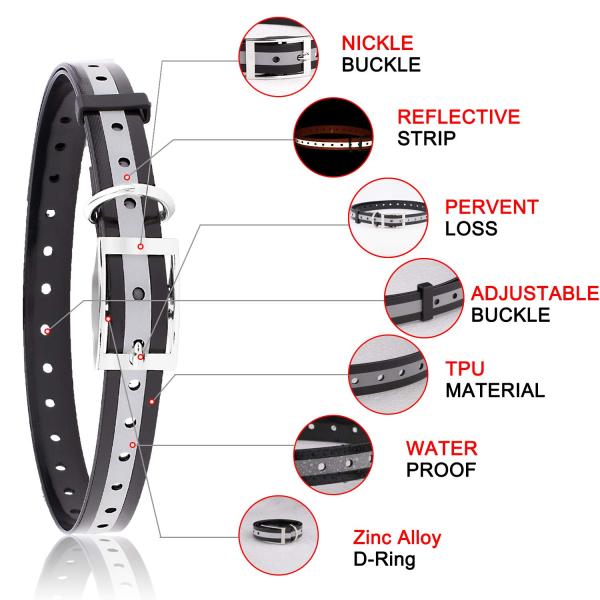 ТПУ делают воротники водостойким собаки с ремня замены пряжек поясом регулируемого мягким