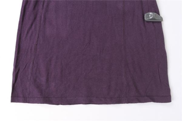 Purple Coral Women'S Long Sleeve Sweater Dress 80% Cotton 20% Wool