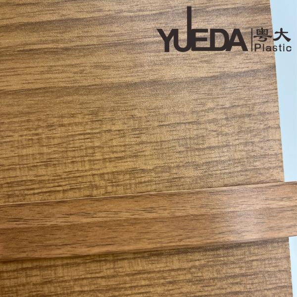 Resistencia al agua Imitación de grano de madera PVC Veneer de madera de gabinete de bordes de banda para muebles-M8159