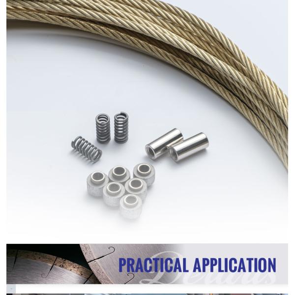 Синтерированная изготовление искусств D8.3mm алмазная проволока пила для каменного блока режущей машины