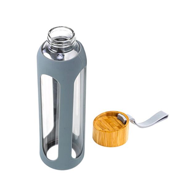 Bouteilles d'eau en borosilicate en gros de 18 oz avec FDA-LFGB Certifié Réduction en vrac + Gravure de logo gratuite