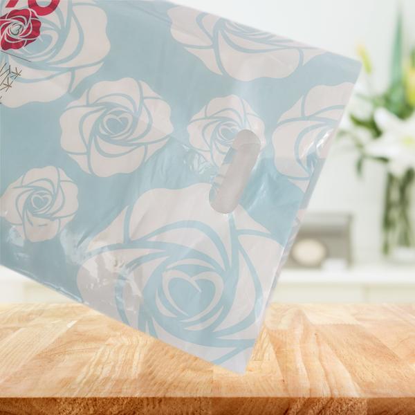 Пластиковая ручка торговая сумка перерабатываемая гравировка печать для бутика