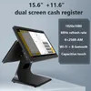 Factory Custom 11.6 15.6inch Dual Screen Touch All in One POS Machine Cash Register Terminal POS System Optional Printer Barcode Scanner Retail Store Checkout