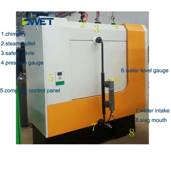 Environmentally Friendly Industrial Steam Boiler 600kg Biomass Pellet Steam Boiler