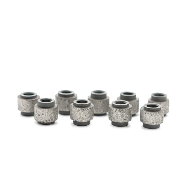 D11.0mm Vacuum Brazed Diamond Wire Saw Beads for High Cutting Speed Stone Block Tools