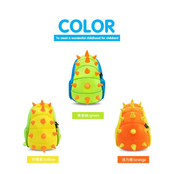 3D Cartoon Dinosaur Toddler Backpack For Kindergarten OEM / ODM Available
