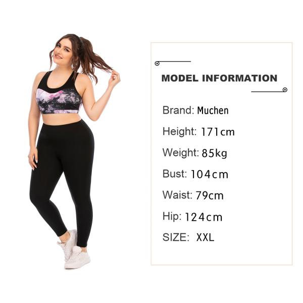 Womens Leggings And Sports Bra Plus Size Yoga Sets High Elastic Anti Pilling