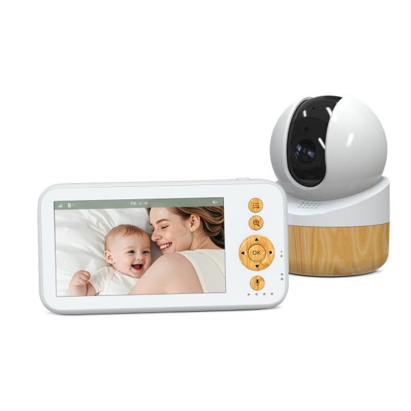 1080P Wireless Baby Monitor with Pan-Tilt Night Vision and Two-Way Audio