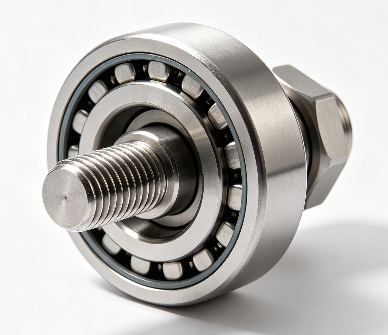 MCF 47 S Crowned Stud Type Cam Follower Bearing 47mm Metric Sealed Full Complement Needle Roller Track Roller