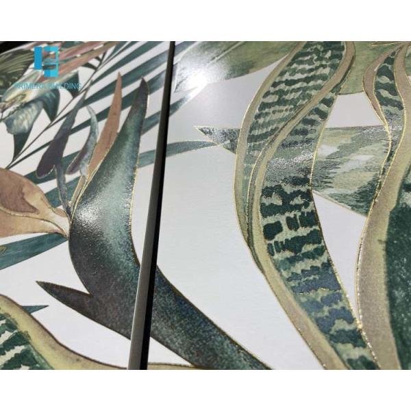 спальня плиток пола цвета золота цветка 60кс120км украшая плитки фарфора