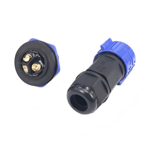 Source manufacturer M25 waterproof joint 35A40A50A aviation plug 3-core self-locking docking plug
