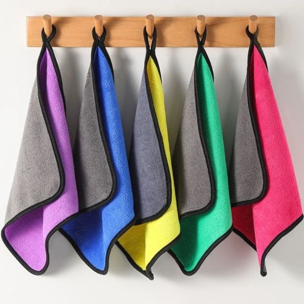 Super Absorbent Car Drying Towel Cars Wash Thick Plush Microfiber Coral Fleece Towels