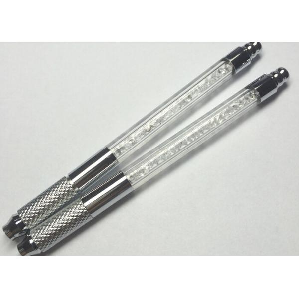 White 110MM Manul Tattoo Pen , Newest Permanent Makeup Handmade Eyebrow Pen