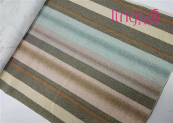 Polyester Decor Sofa Fabric Flocked Heat Insulation And Moisture Resistance