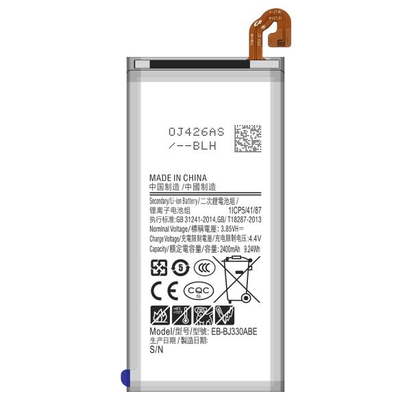 Bateria de telefone móvel de capacidade 2400mah para Samsung J3 Pro 2017/J3 2017 EB-BJ330ABE