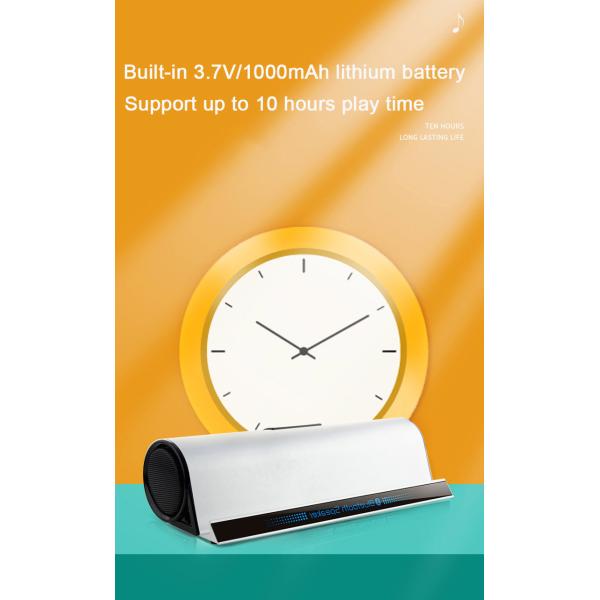 Outdoor 2*3W Deep Bass Bluetooth Speaker 200g Portable Wireless Mp3 Player With Phone Holder