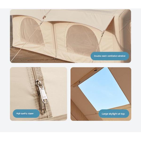 Outdoor 6/12㎡ Inflatable Tent Oxford Cotton Rainproof Fully Automatic Camping Equipment