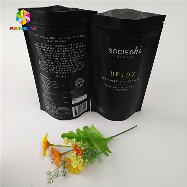 Laminated Mylar Snack Bag Packaging , Aluminum Foil Zipper Bag For Beef  Powder Nut