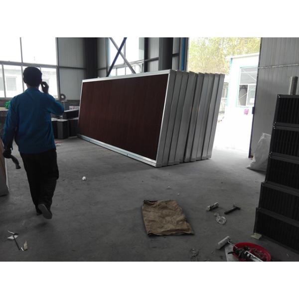 green house aluminum frame cool cell pads with water pipe for pig farm