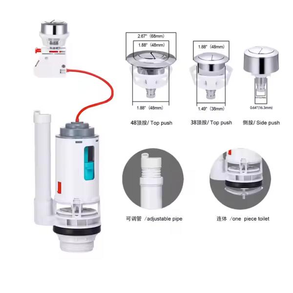 Onsite Installation Universal Toilet Repair Kit Dual Flush Valve