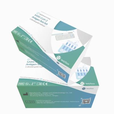 O teste rápido do antígeno SARS-CoV-2 da reação rápida da precisão de 99% ajustou o teste/caixa Nasopharyngeal do cotonete 10