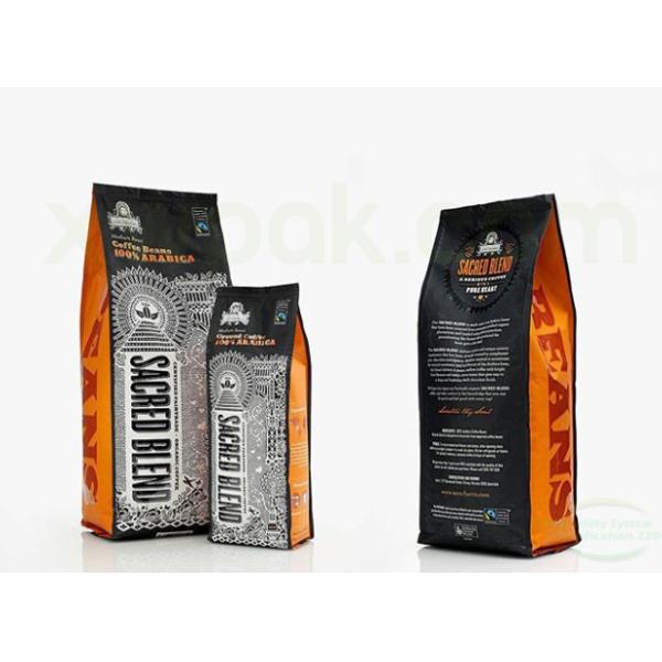 3 загерметизированных стороной плоских бумажных изготовленных на заказ сумки кофейного зерна одна сумка саше кофе потека пакета