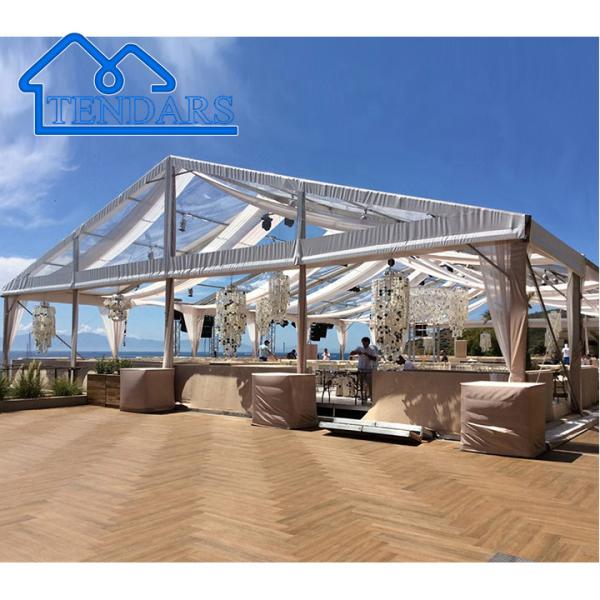 Outdoor Compact Party Marquee Tents Heavy-Duty Aluminum Frame UV-Resistant Wind-Protected Canopy Structure