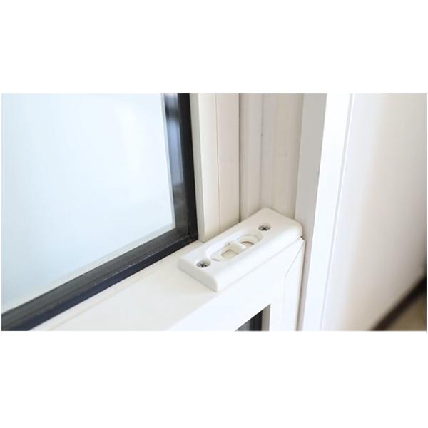 Окна с вертикальным фиксированным ударом антрацита UPVC 87 мм