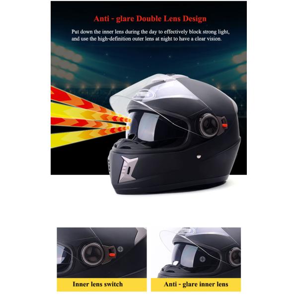 Replace/Repair Purpose Sun Helmet M-L-XL-XXL Sizes for Harley Davidson Yamaha Suzuki