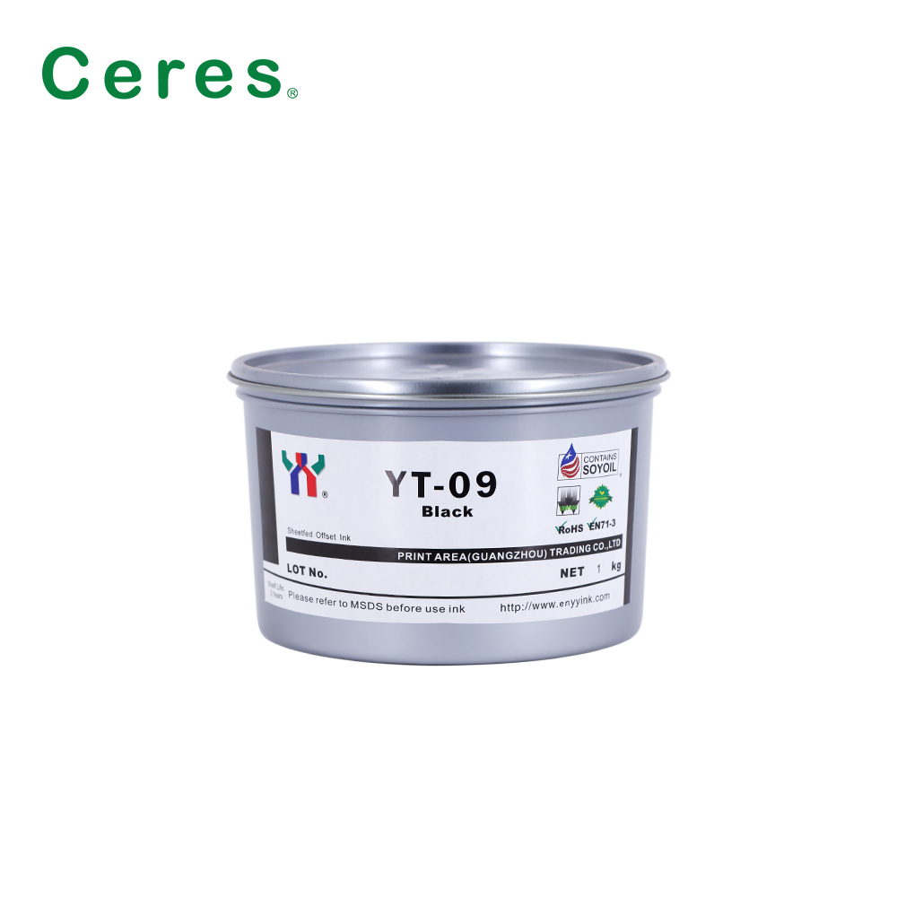 High Gloss Fast Drying Offset Printing Ink with Water and Rub Resistance for Food Grade Soy CMYK Applications