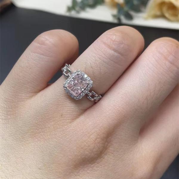 кольцо с бриллиантом вычуры валика ювелирных изделий диаманта лаборатории дизайна ювелирных изделий выполненное на заказ