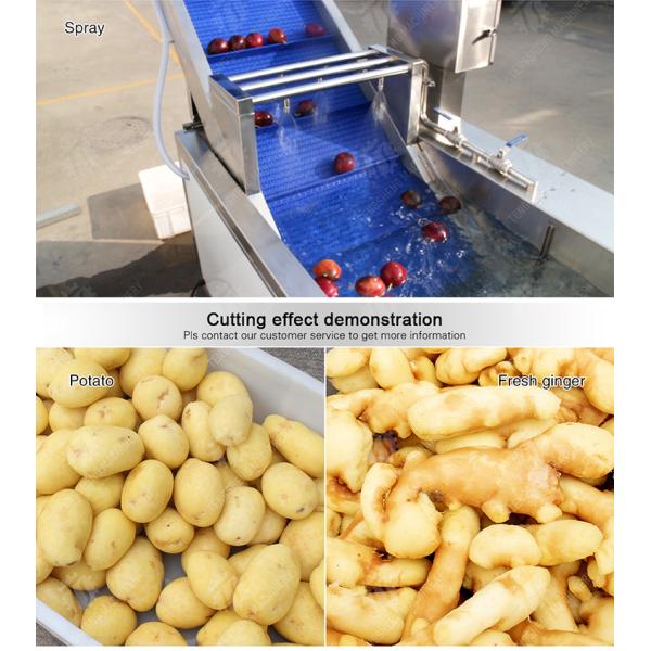Roller brush bubble washing production line Fruit Vegetable FOOD processing production Machine