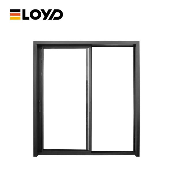 Porta deslizante de vidro de design de alumínio
