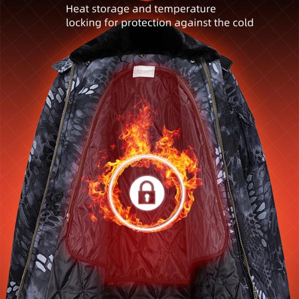165-190 Cold Proof Camo Winter Jacket Removable Liner Waterproof Jacket