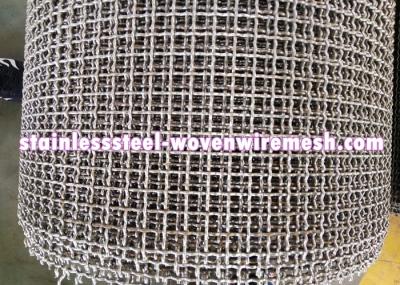 Crimped Stainless Steel Wire Mesh Plain Weave Square Aperture And Round Wire In Roll