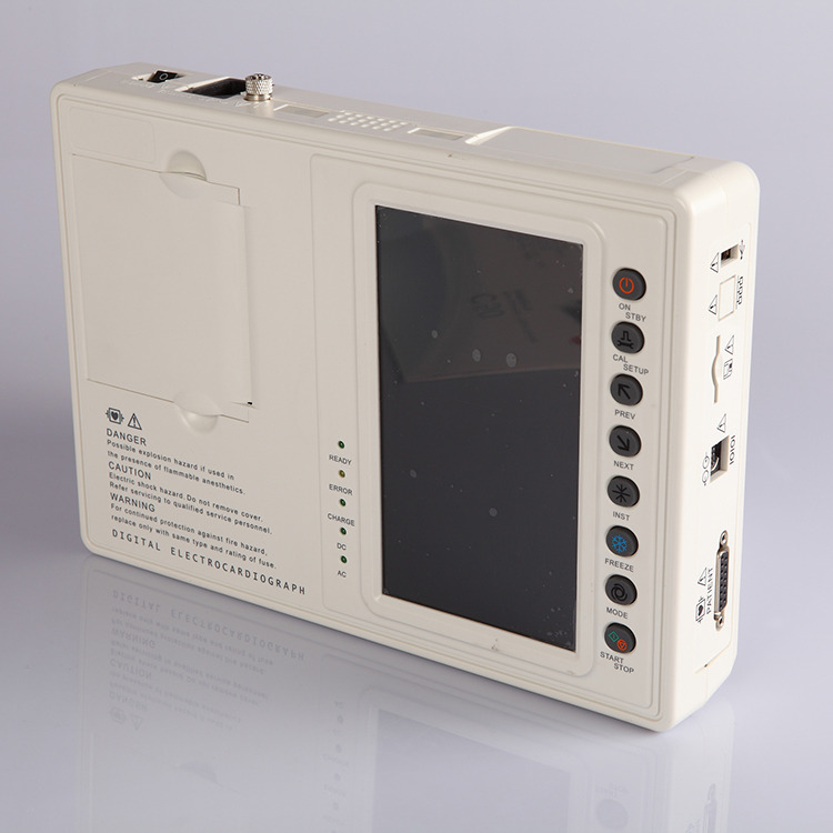 Metal ecg machine Digital 3 Channel 12 leads ecg machine electrocardiograph ecg machine