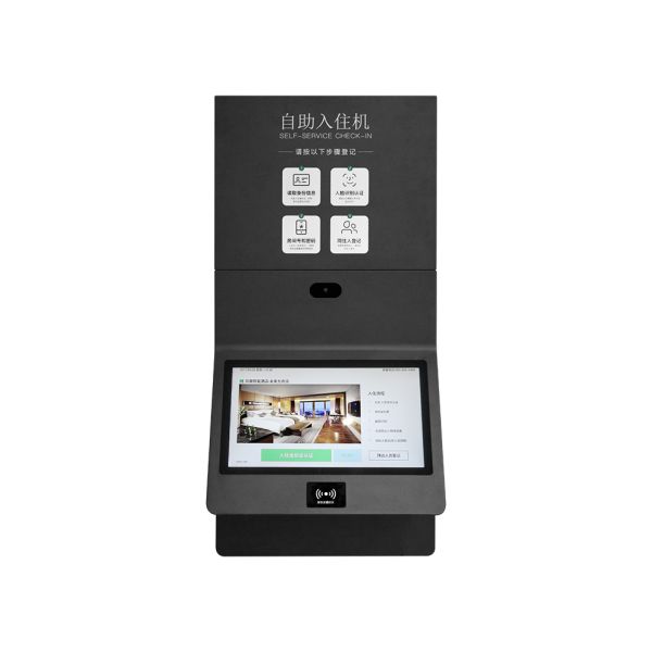 21.5 Inch Hotel Check-In Kiosk Android Windows OS Wall-Mounted Self-Service Online Payment SDK Function Optional Barcode Reader
