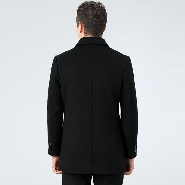 Colete de caxemira de lã de dois lados, elegante e sustentável, para homens