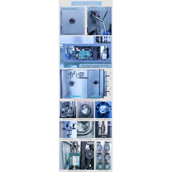 40m2 Area Pharmaceutical Freeze Dryer For Probiotic , Pharmacy