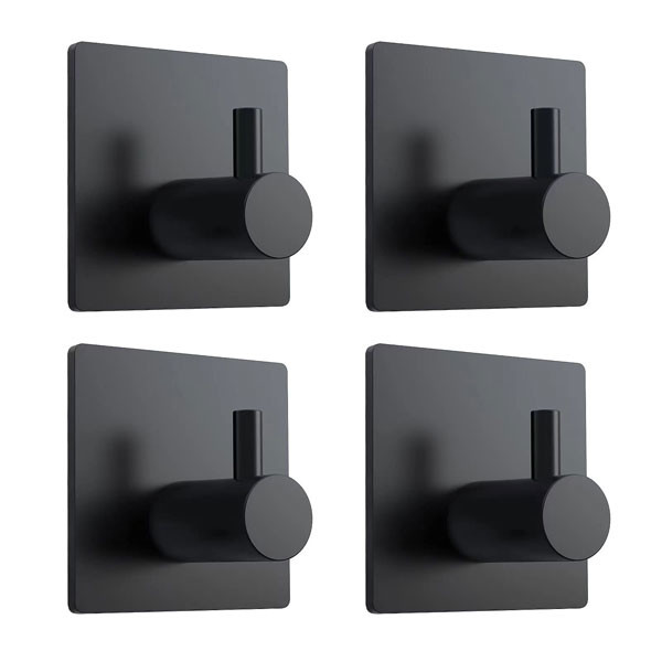 Adhesive Heavy Duty Waterproof Bathroom Shower Wall Towel Hooks Stainless Steel Kitchen Self Adhesive Sticky Hooks