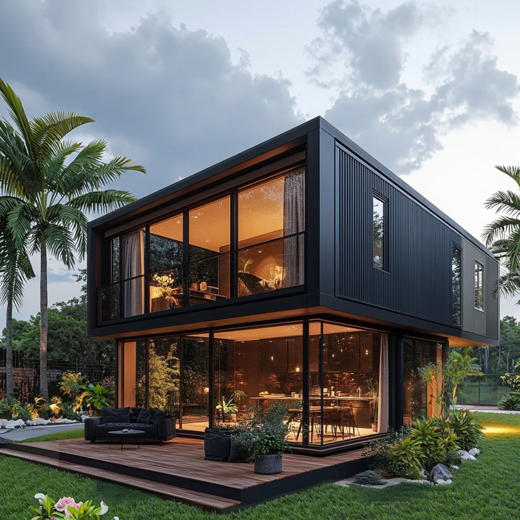 Detachable 40ft & 20ft Container Houses for Home Office Hotel Outdoor Warehouse Shop & Villa Made of Sandwich Panel